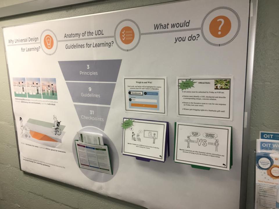 Interactive bulletin board featuring two big ideas, the anatomy of the guidelines, and interactive scenarios to prompt thinking